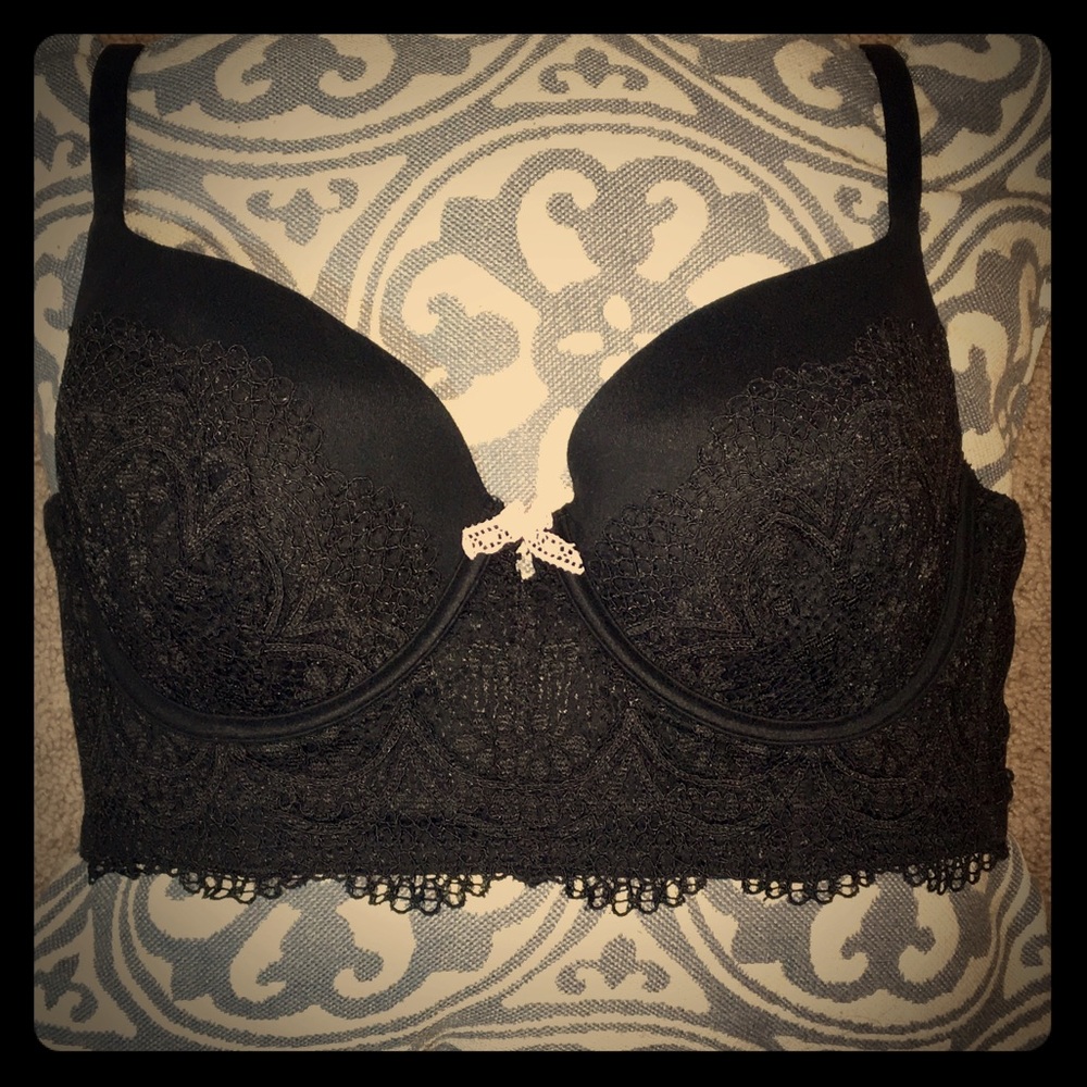 VS like new lace Demi-Buste lined Demi black